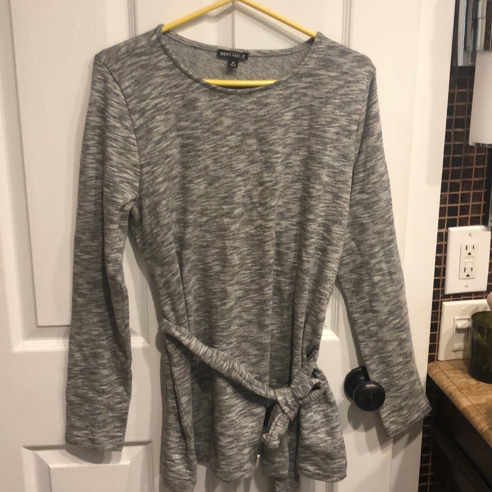 J. Crew Factory belted sweatshirt